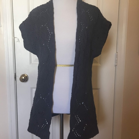 Rubbish Grey Short Sleeve Sweater Vest (S) - Picture 1 of 2